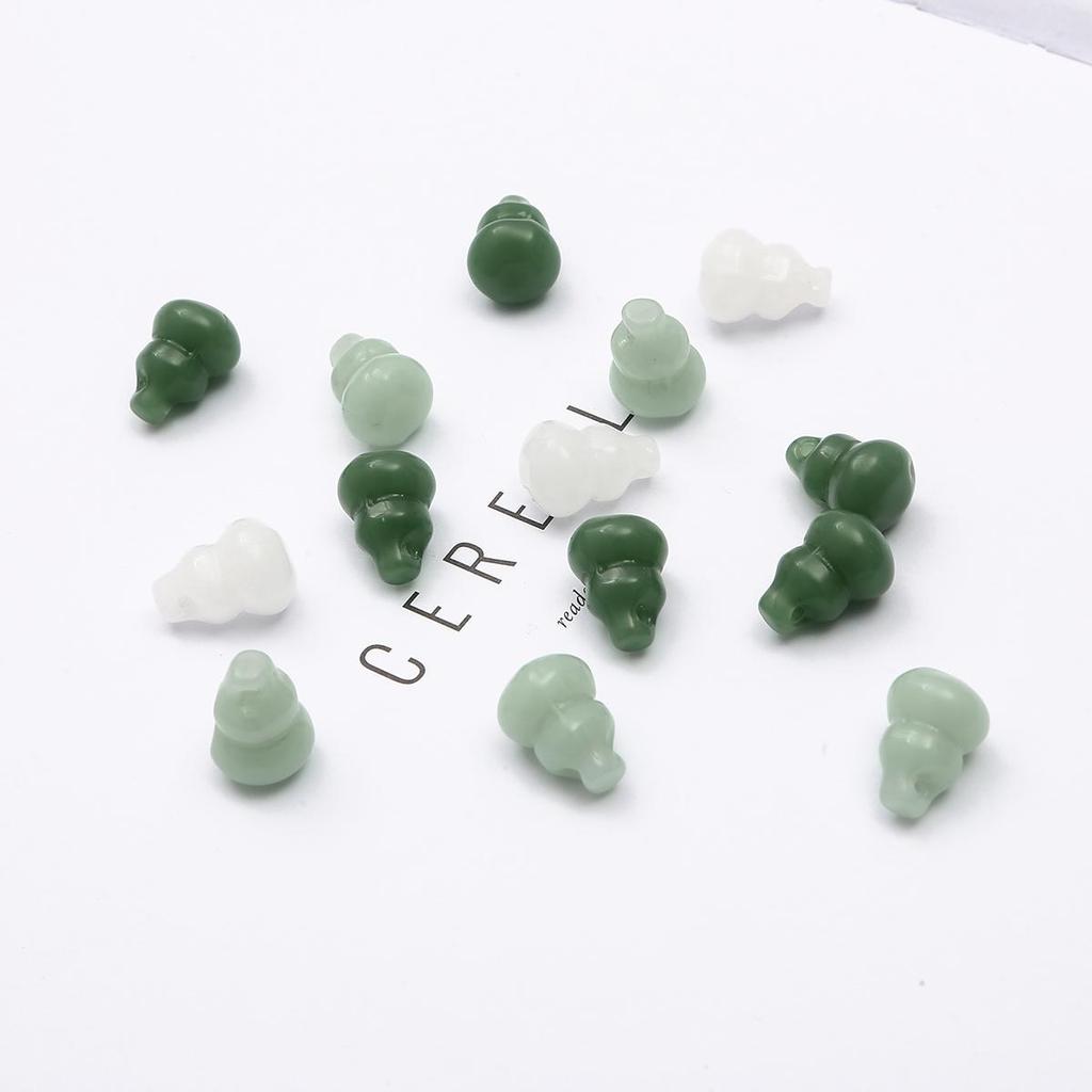 10 Stück/Packung Kristallglas Kleine Kürbis Anhänger DIY Halskette Armband Herstellungs Materialien Zubehör