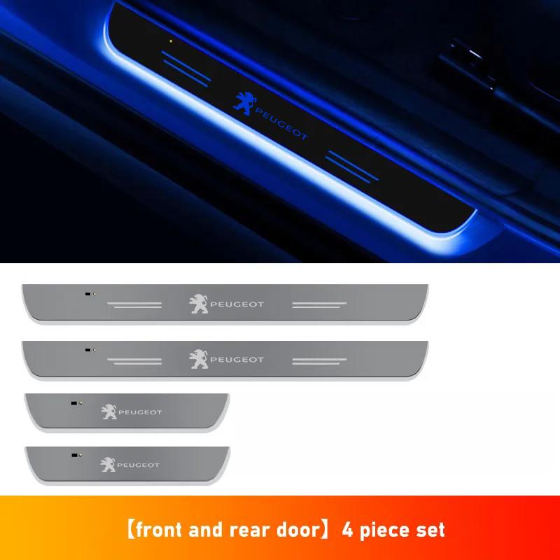Car Wireless LED Threshold Light Peugeot 106 107 206 207 208 301 307 308 406 407 TZ 408 508 607 2008 3008 4008 5008 GT RCZ Rifter