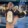 Car Key Cover For Mercedes Benz S C Class W223 W206 2022 S350 S400 S450 S500 C260 C300 Alloy Leather Car Remote Control Key Case