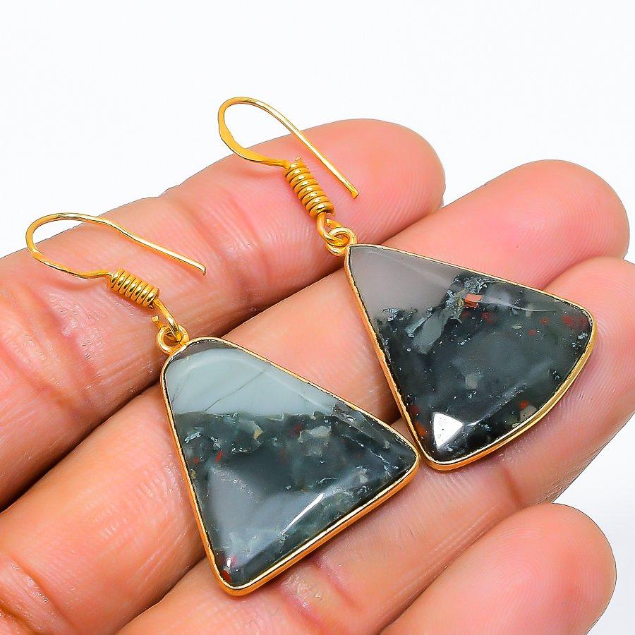 

Boulder Opal Gemstone 925 Solid Sterling Silver Jewelry Earring 1.62 GK-5775