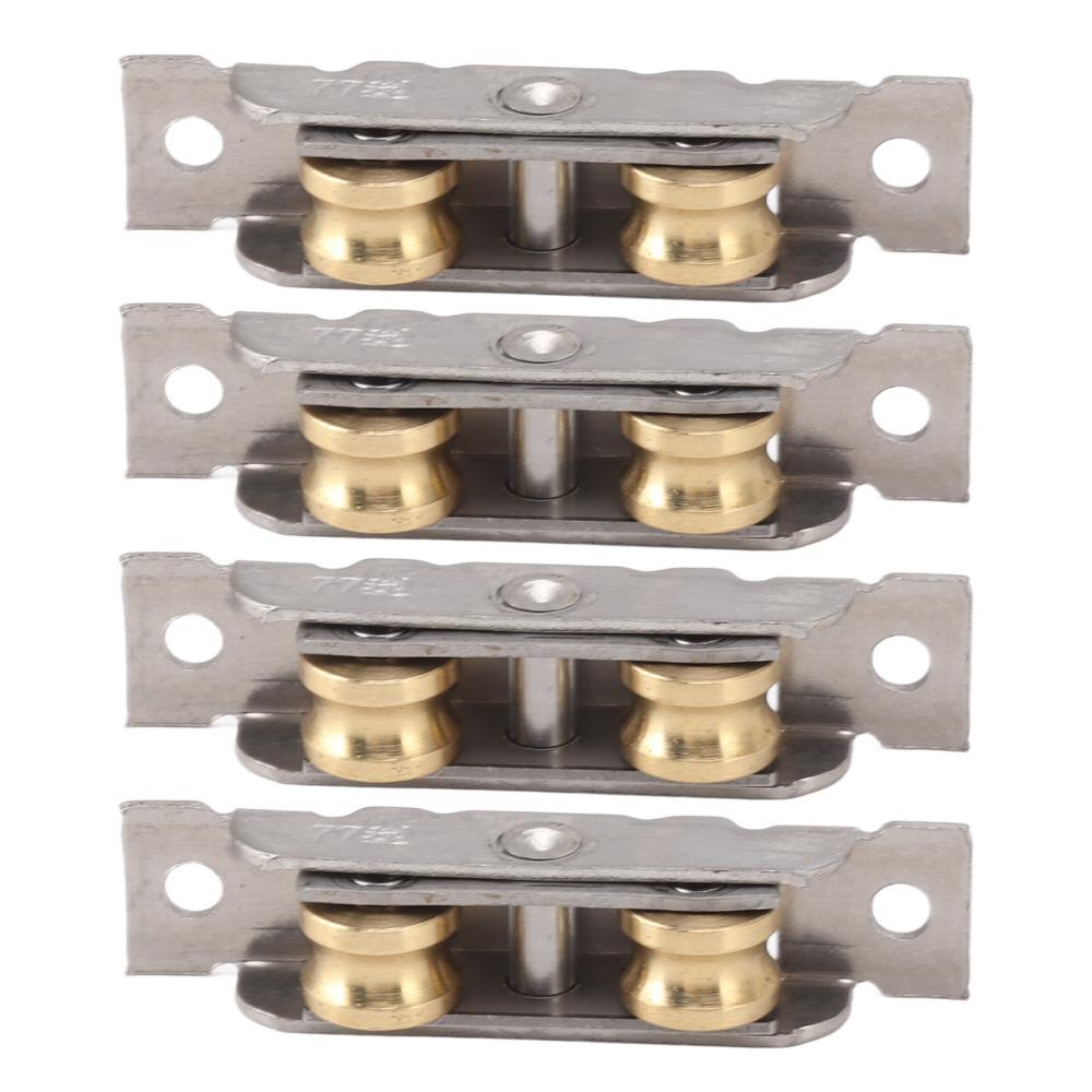 

4 шт. Роликовая сборка для раздвижной патио-двери из нержавеющей стали, ролик с вогнутым колесом, для офисного использования