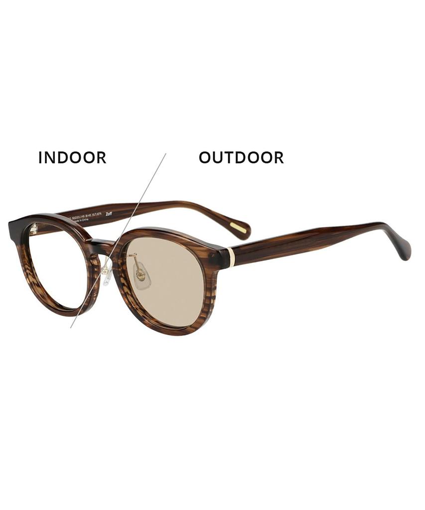 Zoff UNITED ARROWS Photochromic Sunglasses Lenses change color in response to UV UNITED ARROWS color black clear UV for both men and [WEB Exclusive]