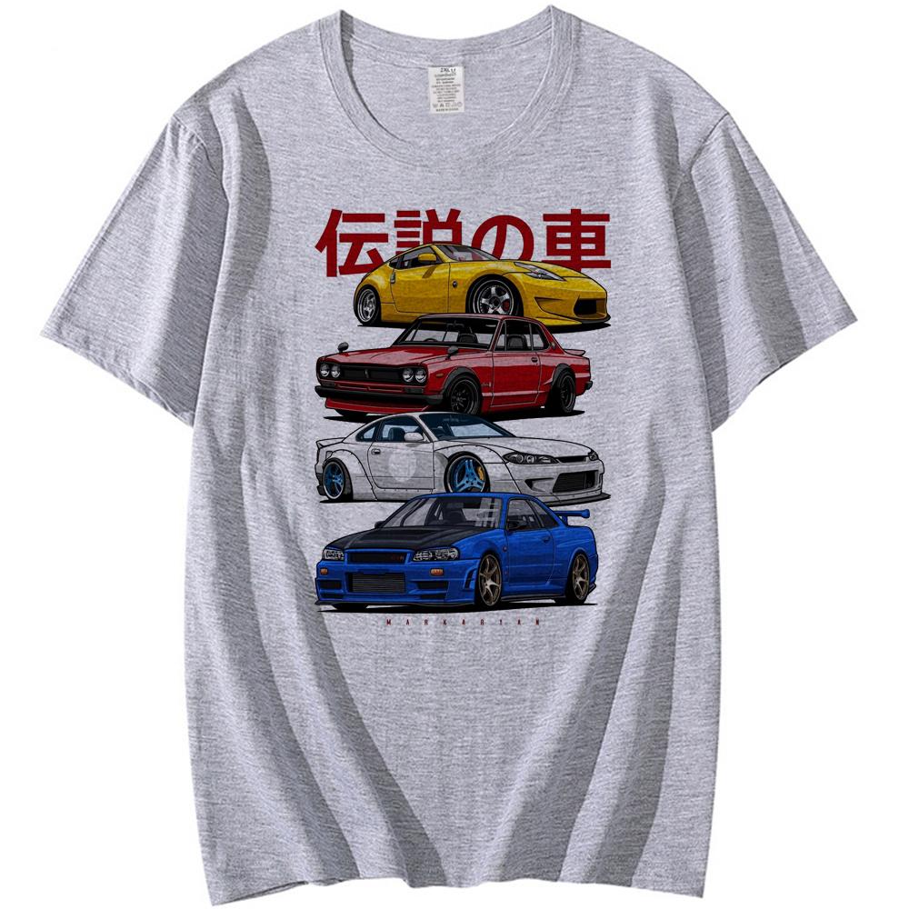 Fashion Men T-Shirts JDM Mix Sports 800 AE86 Cressida and Levin TE27 Print T-Shirt Boy Casual Tops