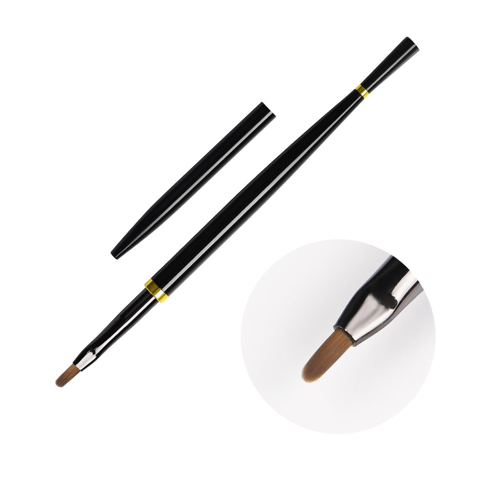 

Professional Nail Art Brushes With Premium Nylon Bristles and Ergonomic Handle for Salon Home Manicure Design E