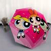 1pc Powerpuff Girls Automatic Opening Umbrella - Portable 3-Fold Design, 8-Rib Outdoor Umbrella, Ideal Gift for Fans, Travelers, Daily Use, Perfe