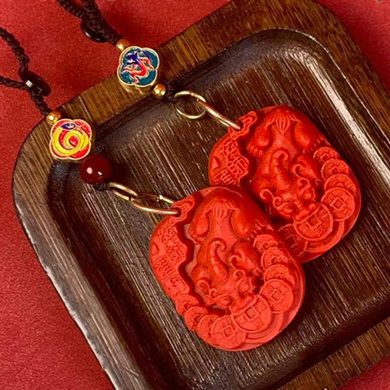 Chinesischer Stil Zwölf Tierkreiszeichen Pixiu Schlüsselanhänger Anhänger Für Frauen Männer Glücklich Rot Pixiu Auto Schlüsselanhänger Exquisites Taschendekor Accessoire Geschenk