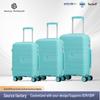 Candy Color PP Suitcase with Universal Wheels - Durable, High Capacity Travel Trolley Case