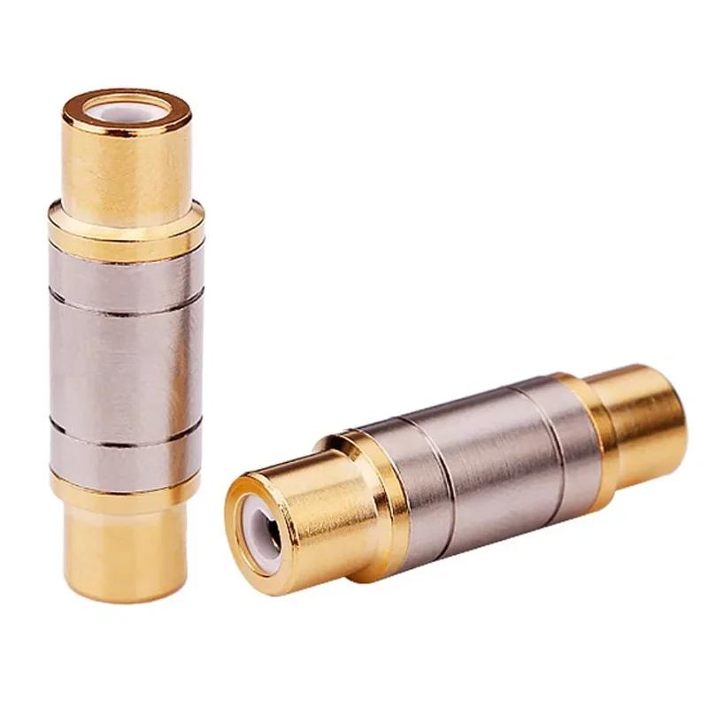 2/4/10Pcs RCA Connector Female To Female Plug Socket Converter Adapter for AV Microphone Audio Speaker Amplifier