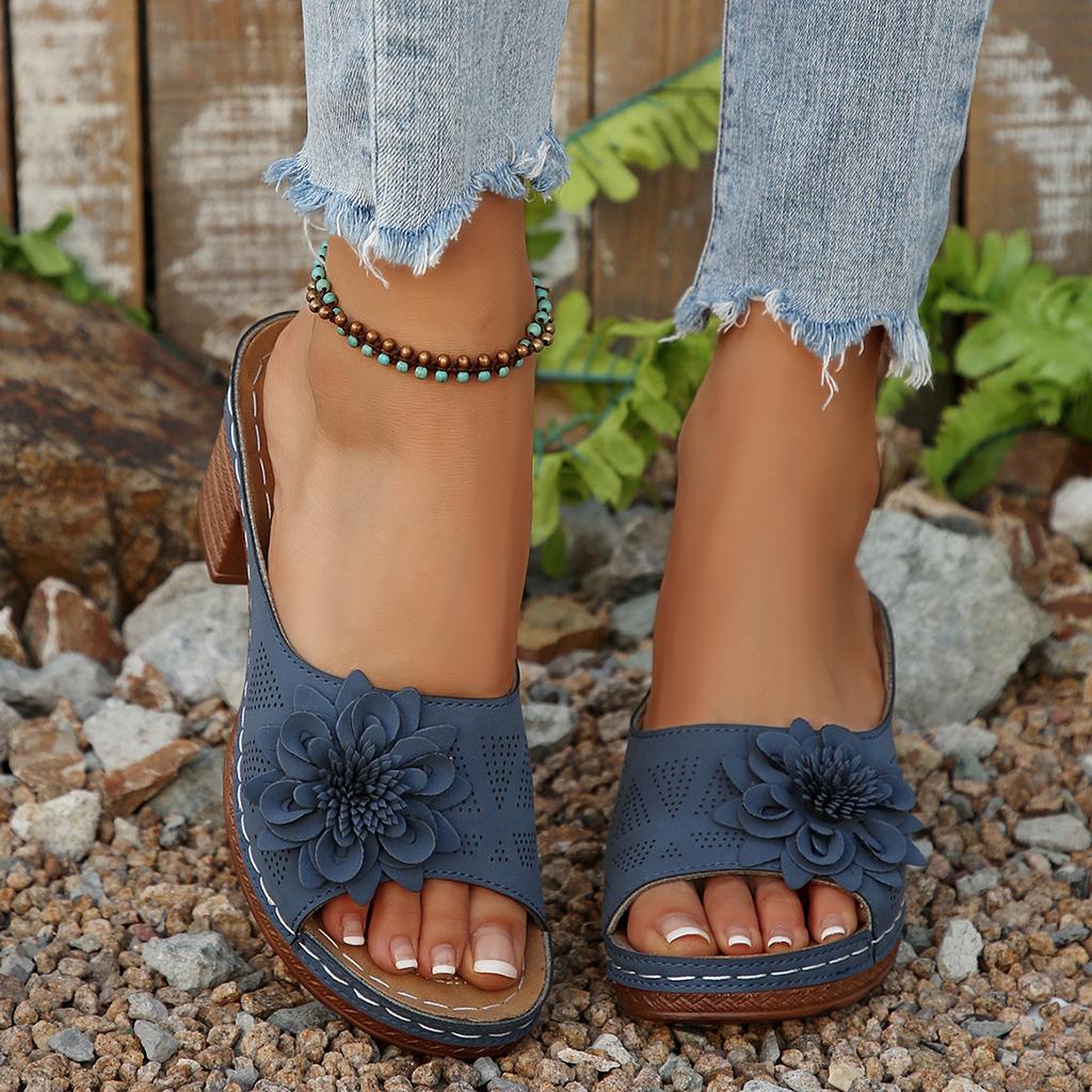 Fashion Wedge Sandals and Party Shoes Shock-absorbing and Comfortable Slippers for All Seasons Slides Women 2025 New Ladies' Decorative