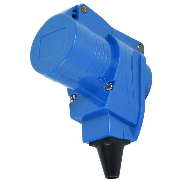 Double prise industrielle - Electraline - 55086 - IP44 - Câblable - Extérieur