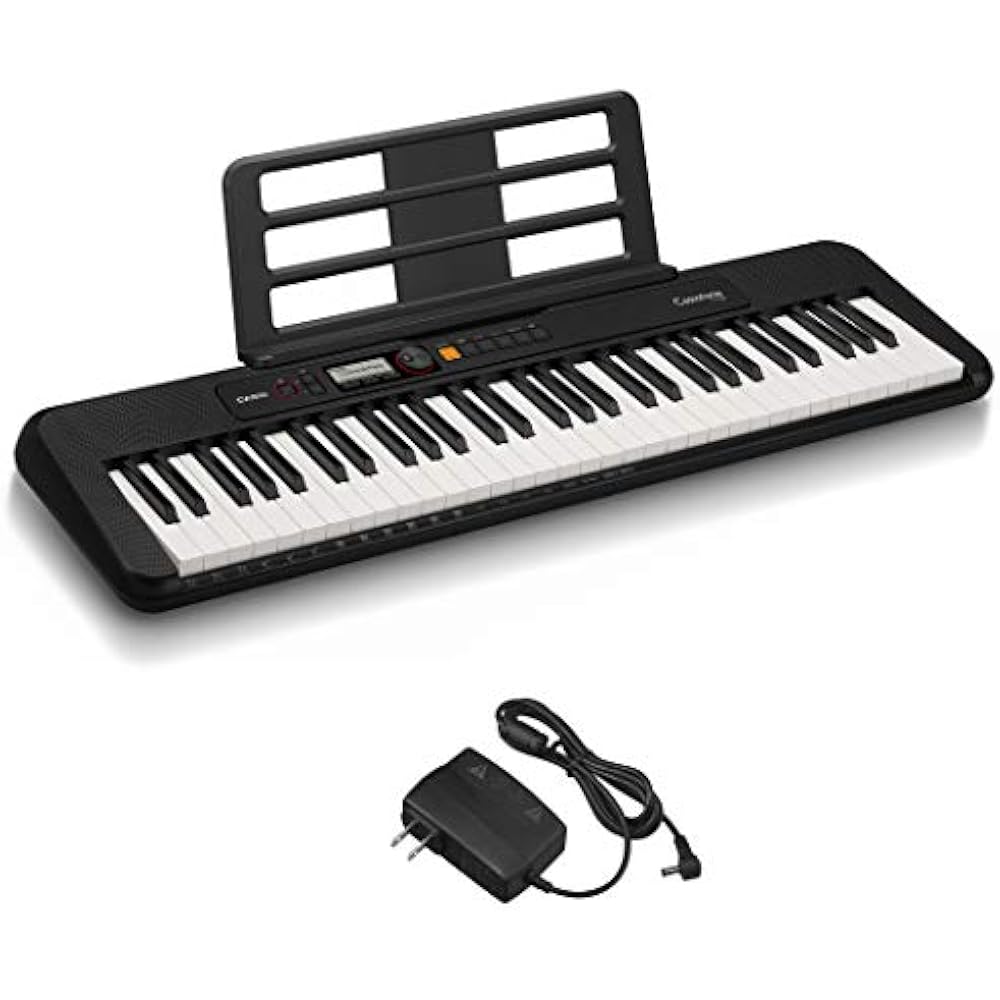 CASIO Casiotone CT-S200BK (Black) 61-key Digital Keyboard: Lightweight & Compact, Easy to Carry, ...
