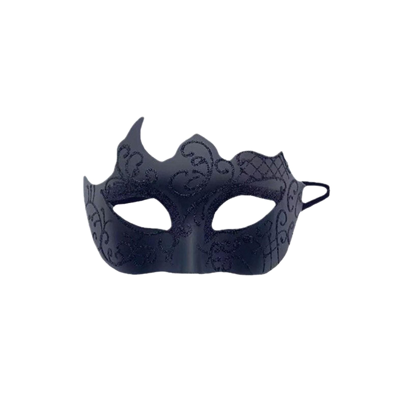 

Маскарадная маска на пол-лица для вечеринки в баре, мужская, расписанная золотой пудрой, маска-спрей ручной работы One Size