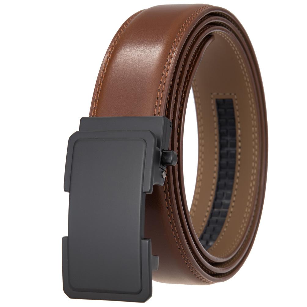 

1 шт. ремень, двухслойный кожаный ремень, модный, автоматическая пряжка Ly36-35568-1 110cm-130cm