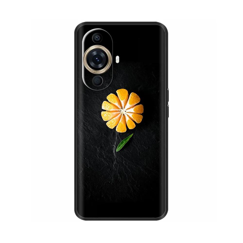 For Huawei Nova 11 Case Cute Heart Flower Painted Cover Silicone Phone Case For Huawei Nova 11i Nova11 Pro Nova 11 Ultra Bumper