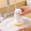 Cute Cat Kitchen Bru Sponge Dishcloth Pot Brush Wood Pulp Cotton Magic Cleaner Brush Special Tool For Kitchen Burning