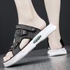 Slippers men's summer new personalized design outdoor leather soft bottom shock absorption casual sandals