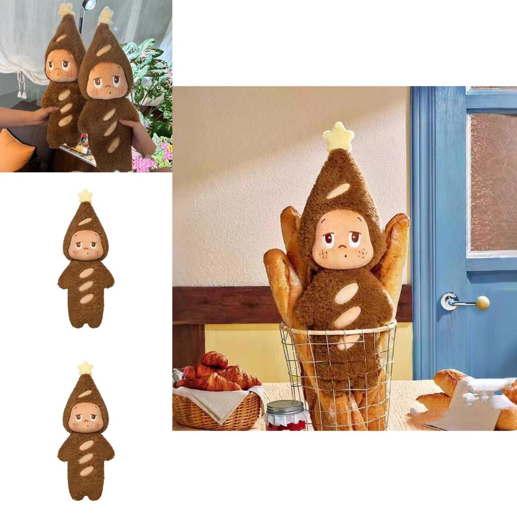 Twinkle Fluffy Plush Toy With Baguette Design For Kids And Teens Gift