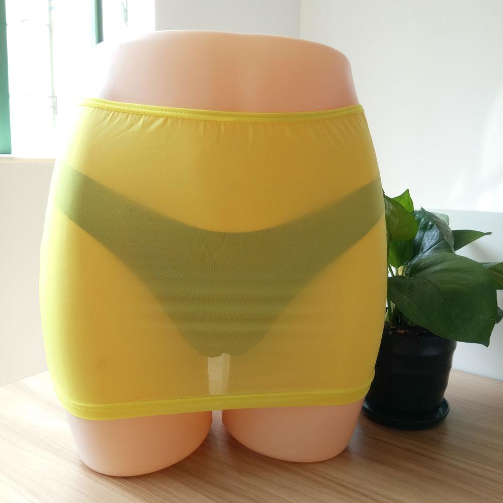 S Candy Color Sexy Tight Pencil Cute Skirt See Through Micro Mini Skirt Transparent Club Dance Skirt Erotic Wear Fx1010
