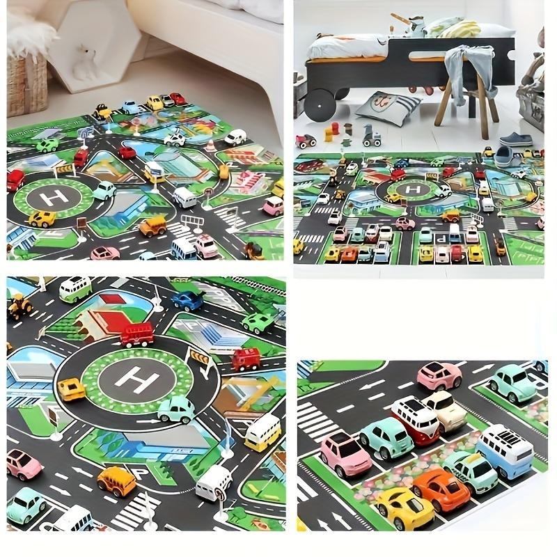 1pc, City Traffic Play Mat, Large Game Pad, Waterproof, Interactive Road Map For Kids Playing With Toy Cars, Educational Tool
