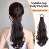Vitality Long Wavy Ponytail Hair with Rubber Band Hair Band Hairpiece  Daily Use
