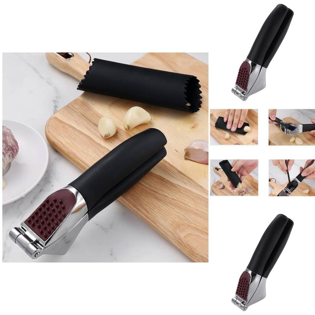 Premium Zinklegierung Manuelle Knoblauchpresse Verdickter Multifunktionaler Knoblauchhacker Essentielles Küchenwerkzeug