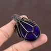 Natural Blue Labradorite Gemstone Copper Wire Wrap Pendant Gift 2.36" B3W85