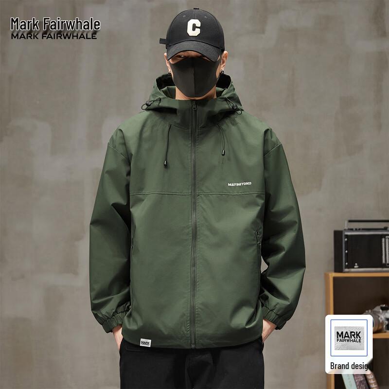 Mark Fairwhale Men's American Casual Hooded Jacket