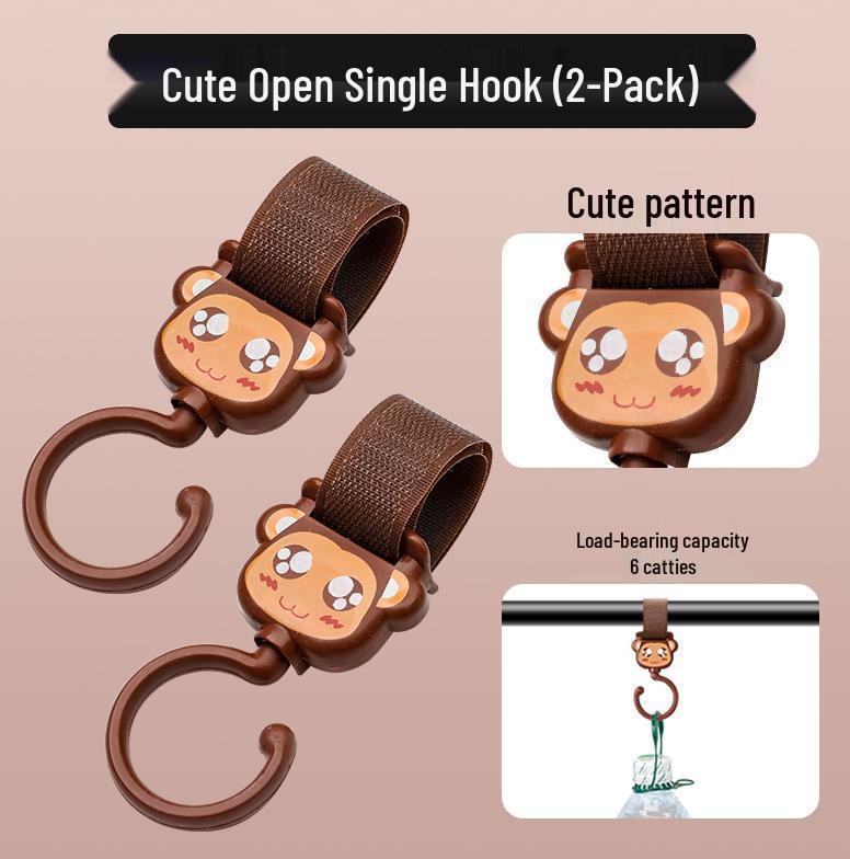 Univerzální hák na helmu a řídítka pro elektromobil, bez nutnosti vrtání.