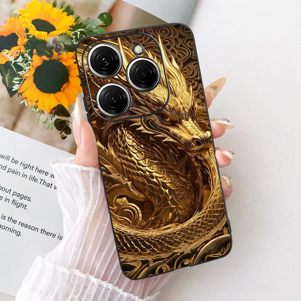Case For Tecno Spark 20 Pro Cover KJ6 Cute Cat Fashion Butterfly Painted Casing For Techno Spark 20 Pro Bumper