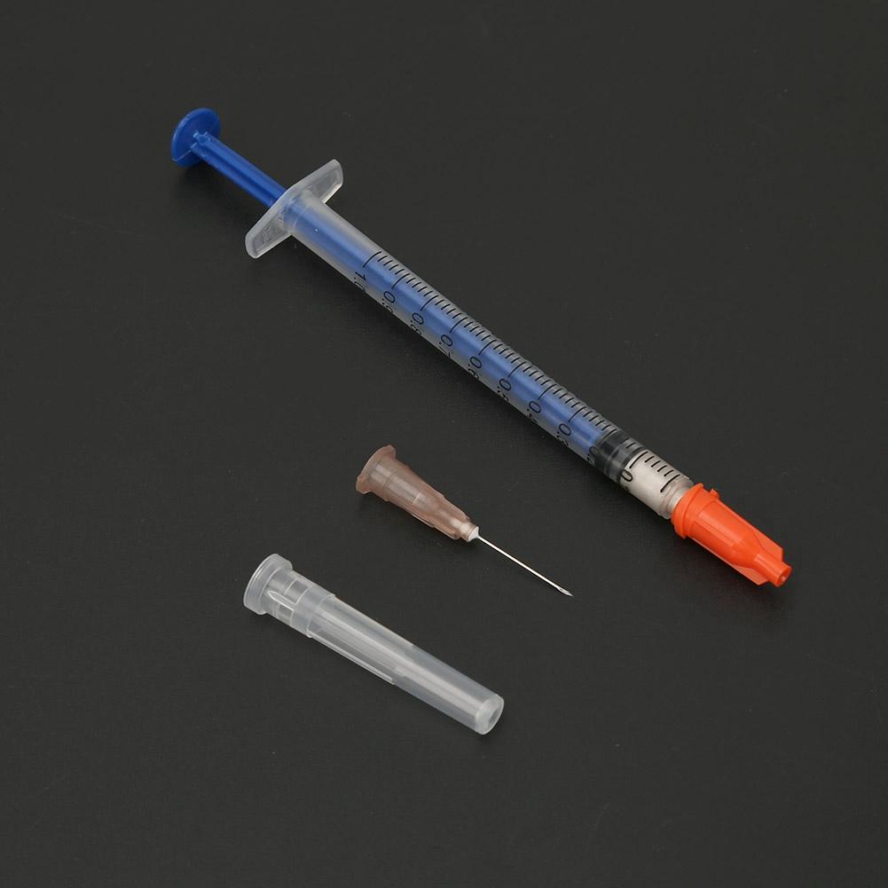Conductive Silver Paste Syringe Quick Dry Silver Grease for Keyboard PCB Repair (0.1mL)