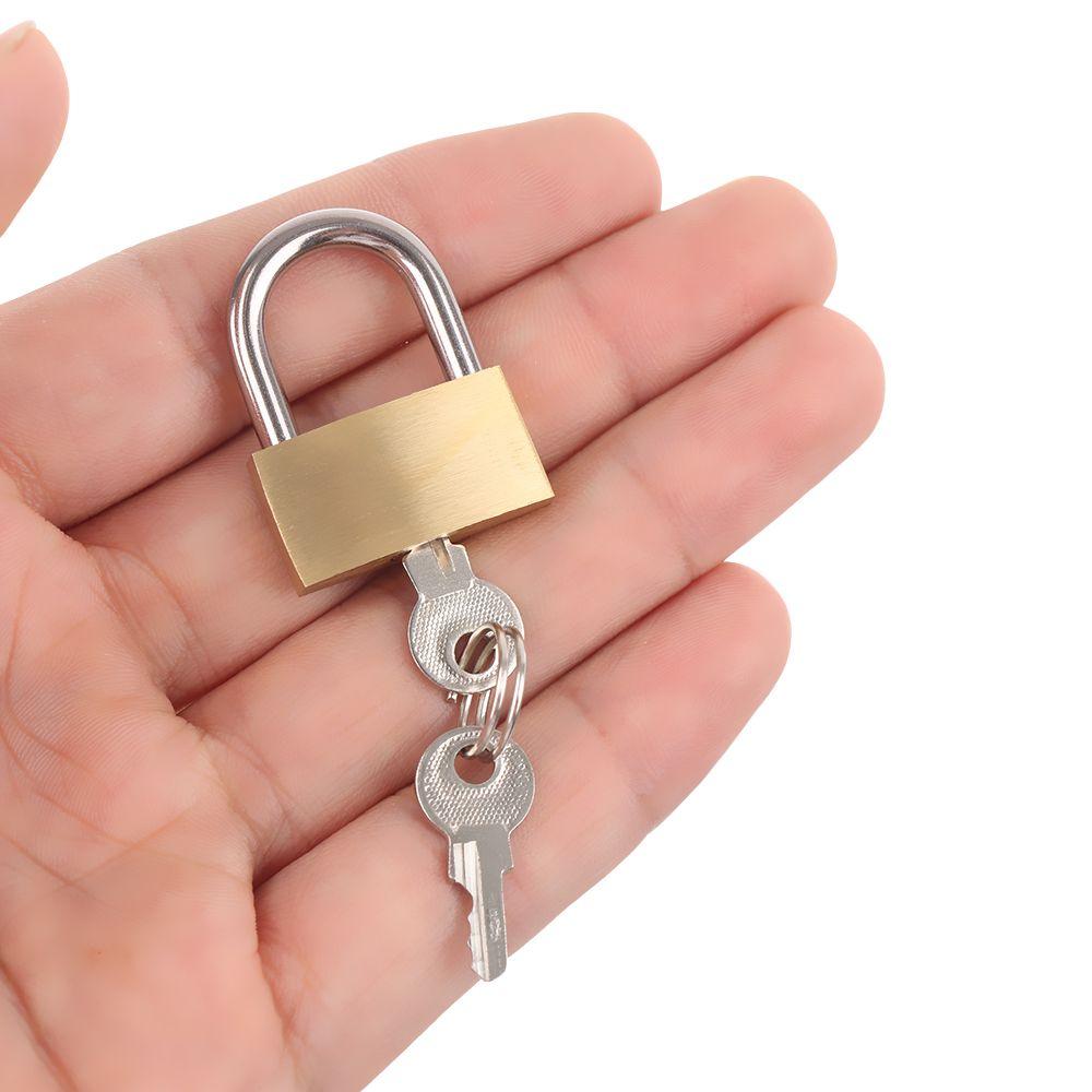 Home Improvement Hardware Locker Case Supply Copper Lock with 2Keys Brass Padlock Security Tool Luggage Case Padlock