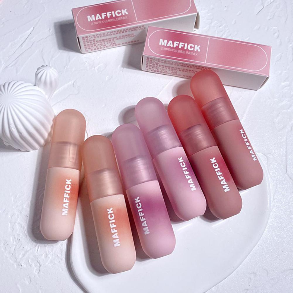 Matte Liquid Lipstick Velvet Nude Red Lipgloss Langanhaltender Antihaft-Cup Lip Mud Tint Cream Makeup Cosmetics