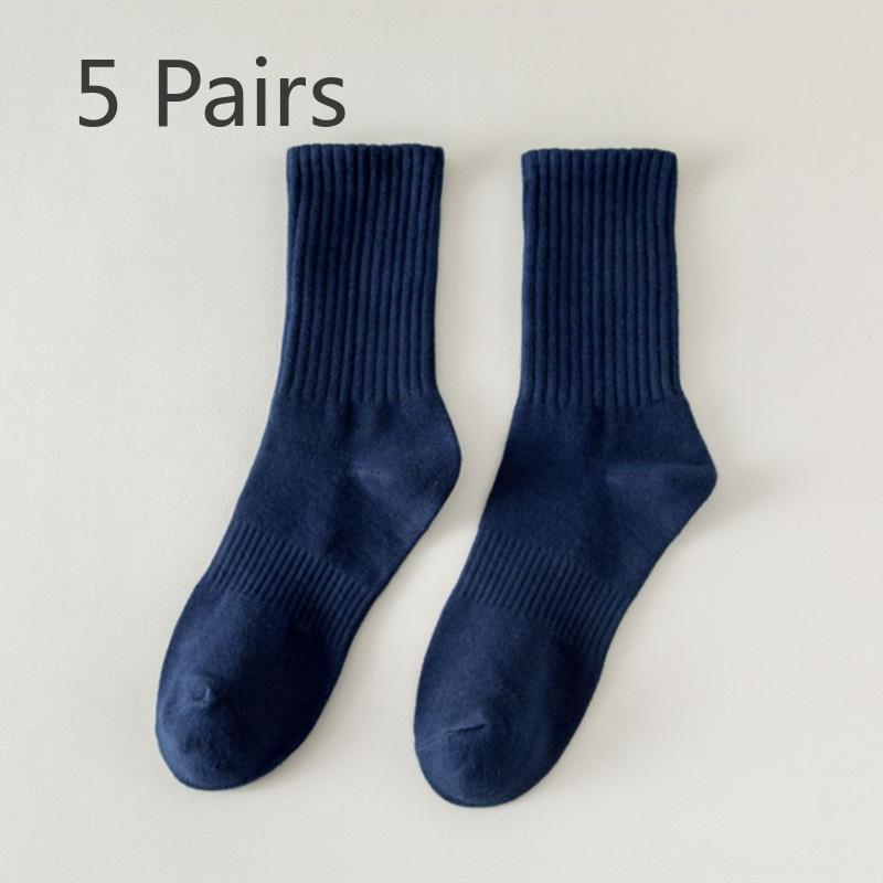 

5 пар мужских спортивных повседневных длинных носков 5 Pairs тёмно-синий