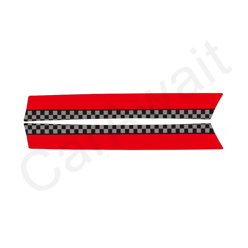 For MINI Cooper F55 F56 F57 F65 F66 F67 J01 J05 Car Hood Bonnet Sticker Cover Grille Trim Vinyl Overlay Decals Car Decoration
