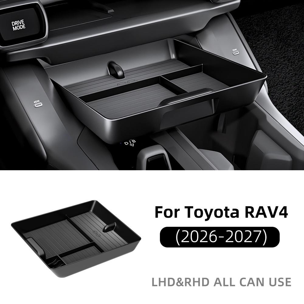 ABS Interior Armrest Organizer Tray for