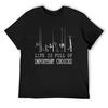 Life Is Full Of Important Choices Fishing T-Shirt Affliction Shirts Man T-shirt Vintage Graphic Tee Funny T Shirts for Men