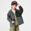 Boys' Hooded Water-Repellent Outdoor Softshell Jacket