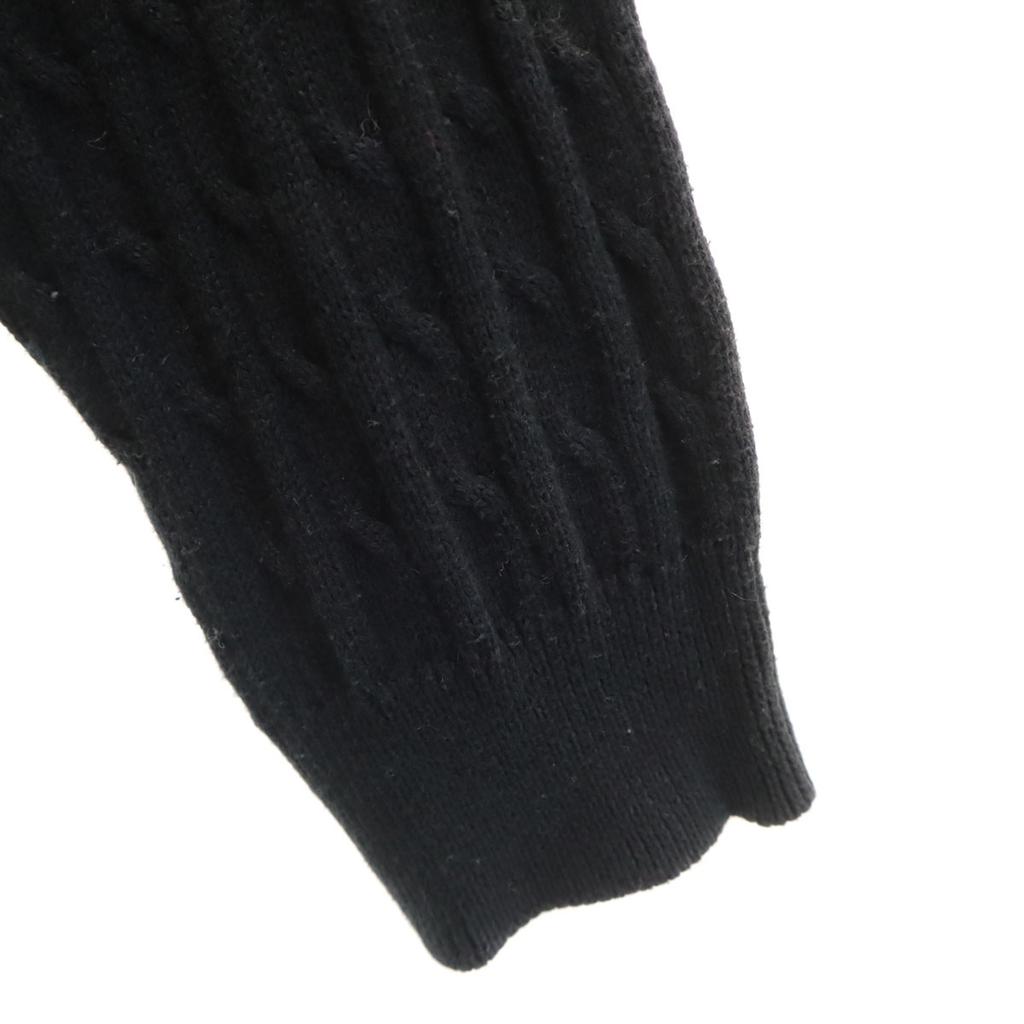 RALPH LAUREN GOLF Langarm Zopfmuster M Schwarze Serie Pullover Damen Gebraucht