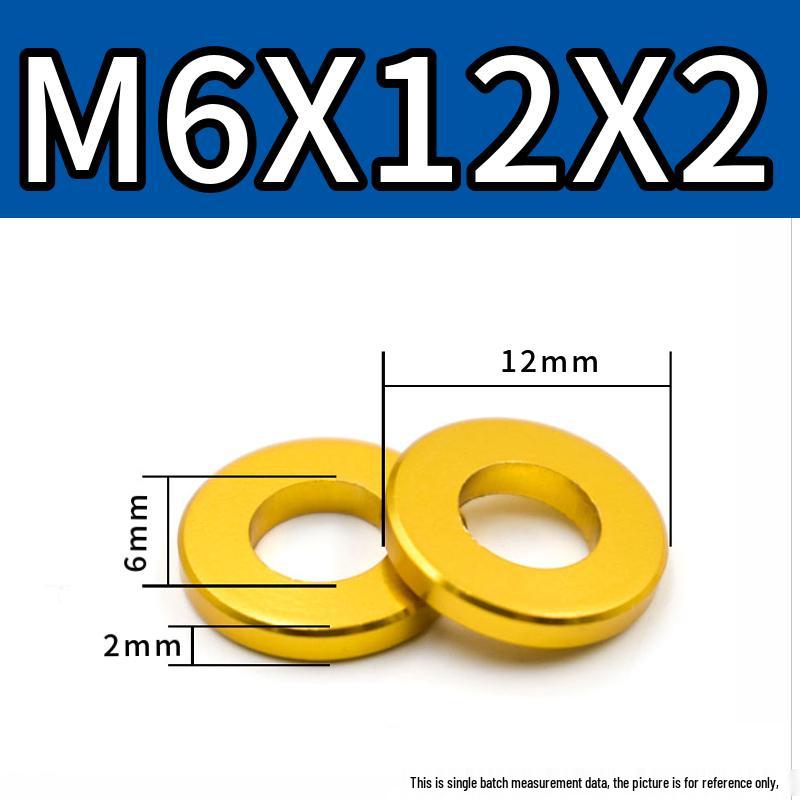 Colorful Aluminum Alloy Flat Washer & Spacer (M4/M5/M6/M8)