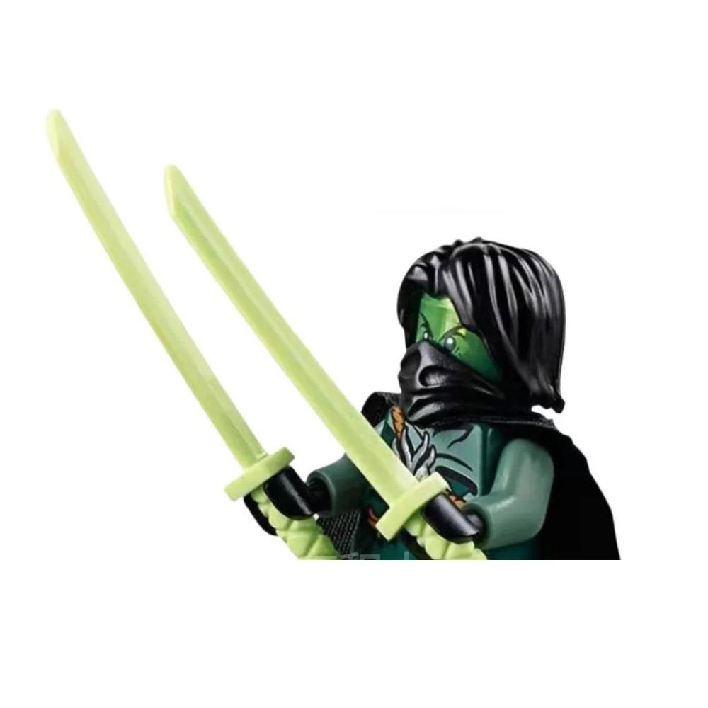 8cm Ninja Set Building Blocks Woodfire Dragons Forbidden Five Mini Action Figure Toys