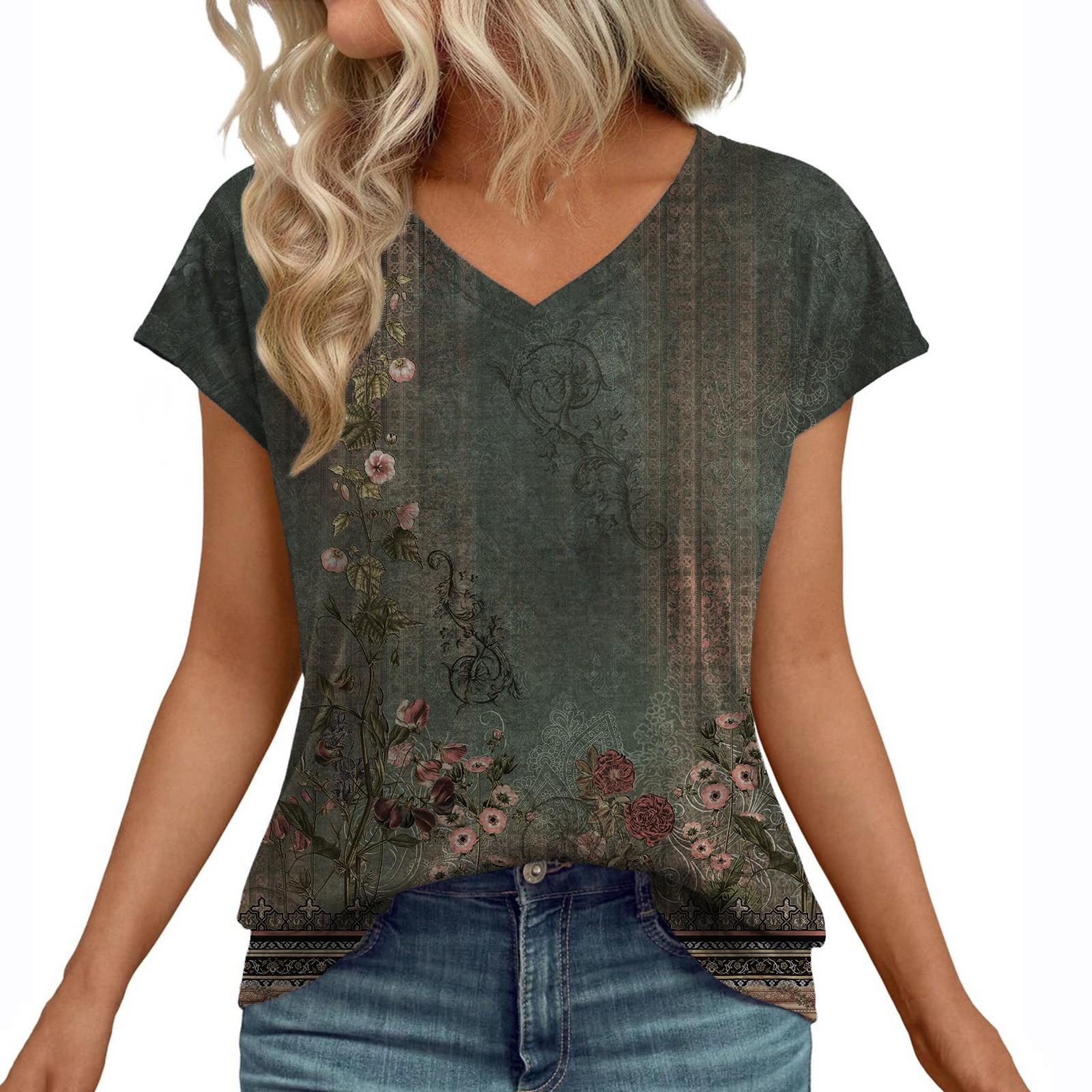 

Женские повседневные свободные рубашки модные топы футболки футболки M чёрный