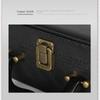 PU Leather Document Storage Box Handheld Men Suitcase Leisure Key Toolbox  Women Men