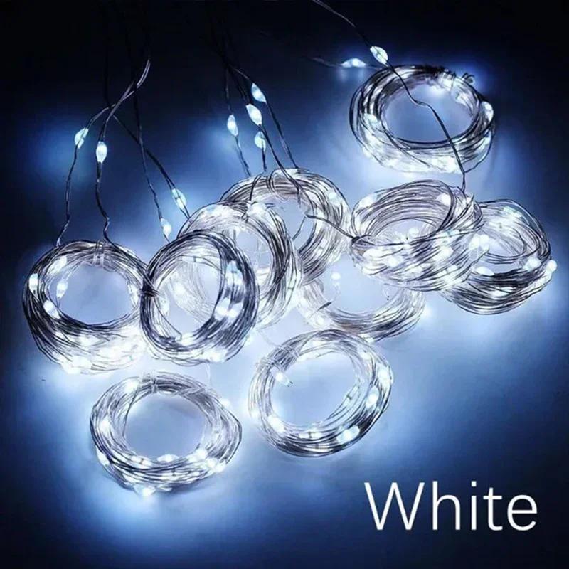 3M LED gardinlys Fedekorasjon USB feriekranslampe 8 modus for hjemmehage Julefest nyttår bryllup