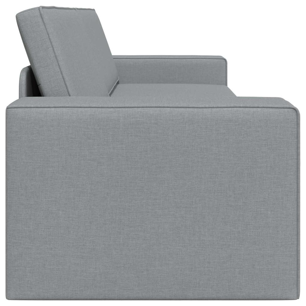 Sofa Bed Light Grey 245 x 78 x 77 cm Fabric