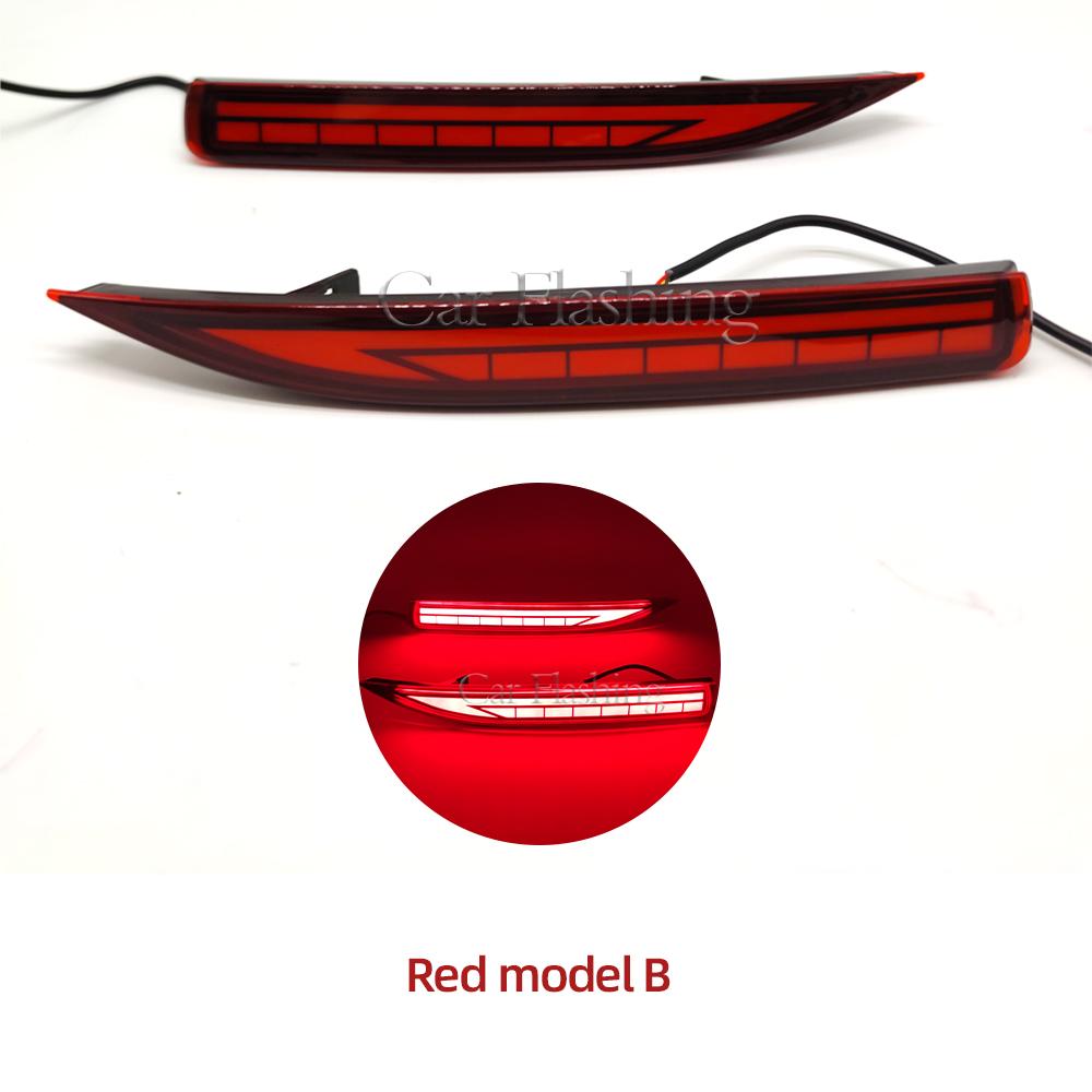 For Toyota Corolla Altis LED Rear Bumper Reflector Light Warn Brake Dynamic Turn Signal Car Accessories