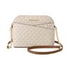 Mk Jet Set Travel Corrente Simples Francesa Estampa de Logo Bolsa Concha Bolsa de Ombro Feminina Baunilha-Branco 35F1GTVC6B-VANILLA