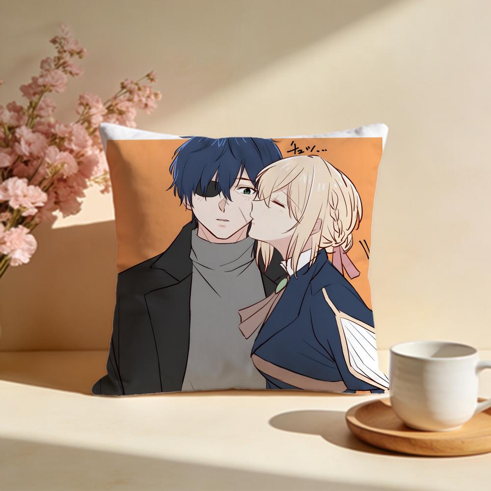 Stylish VViolet Evergardeniou Cushion Cover Stylish Washable Pillow Cover Ideal for Couch Bedroom Car Decoration