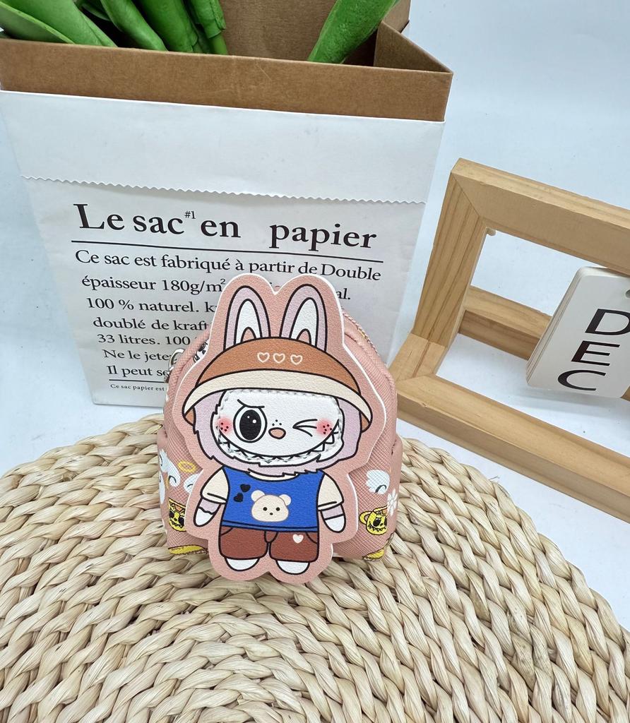 Mini Labubu Backpack New Zero Wallet Shoulder Bag Cartoon Cute Versatile Canvas Bag CLE