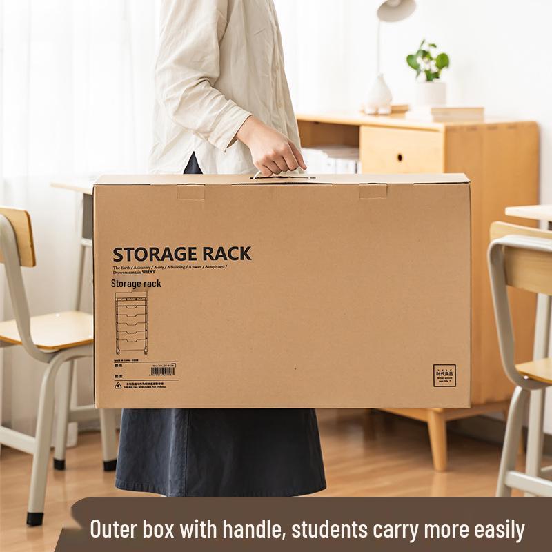 Mobile Bookshelf with Wheels for Classroom or Desk