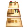 Plateau de rangement en bois Jouet d'apprentissage précoce Plateau de tri et de collecte Jouet interactif pour la maternelle Outil d'apprentissage et d'enseignement
